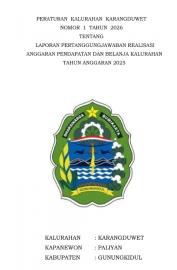 PERKAL KARANGDUWET NOMOR 1 TAHUN 2026 TENTANG LPJ APBKAL 2025